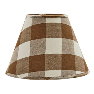 Wicklow Check Brown & Cream Lamp Shade - 10